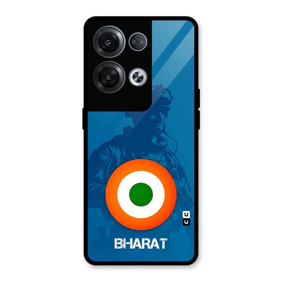 Bharat Commando Glass Back Case for Oppo Reno8 Pro 5G