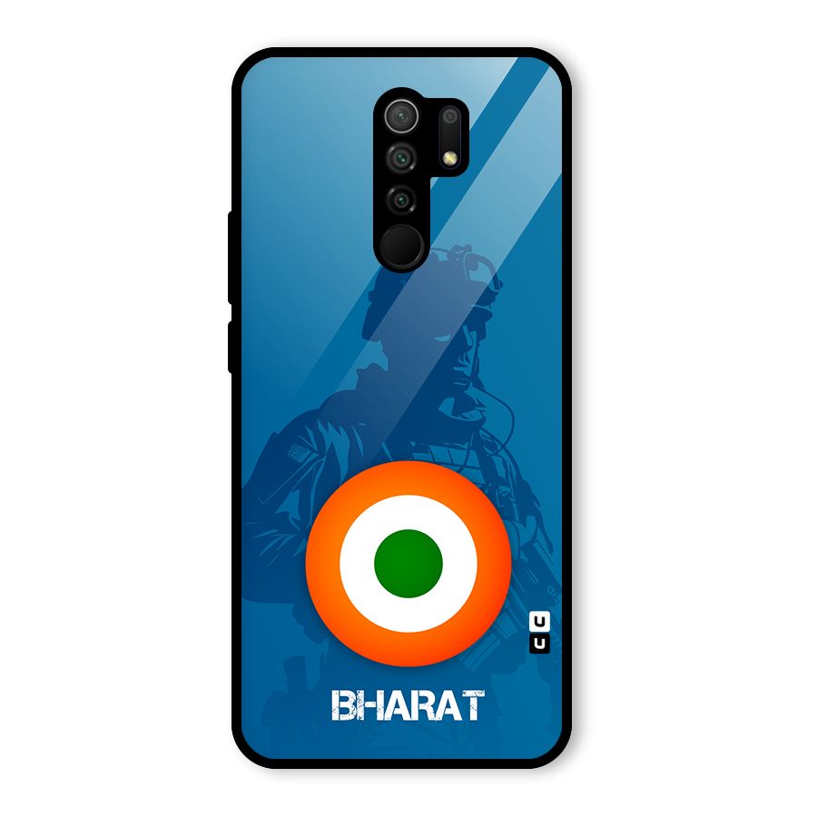 Bharat Commando Glass Back Case for Poco M2