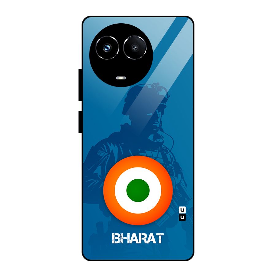 Bharat Commando Glass Back Case for Realme 11X