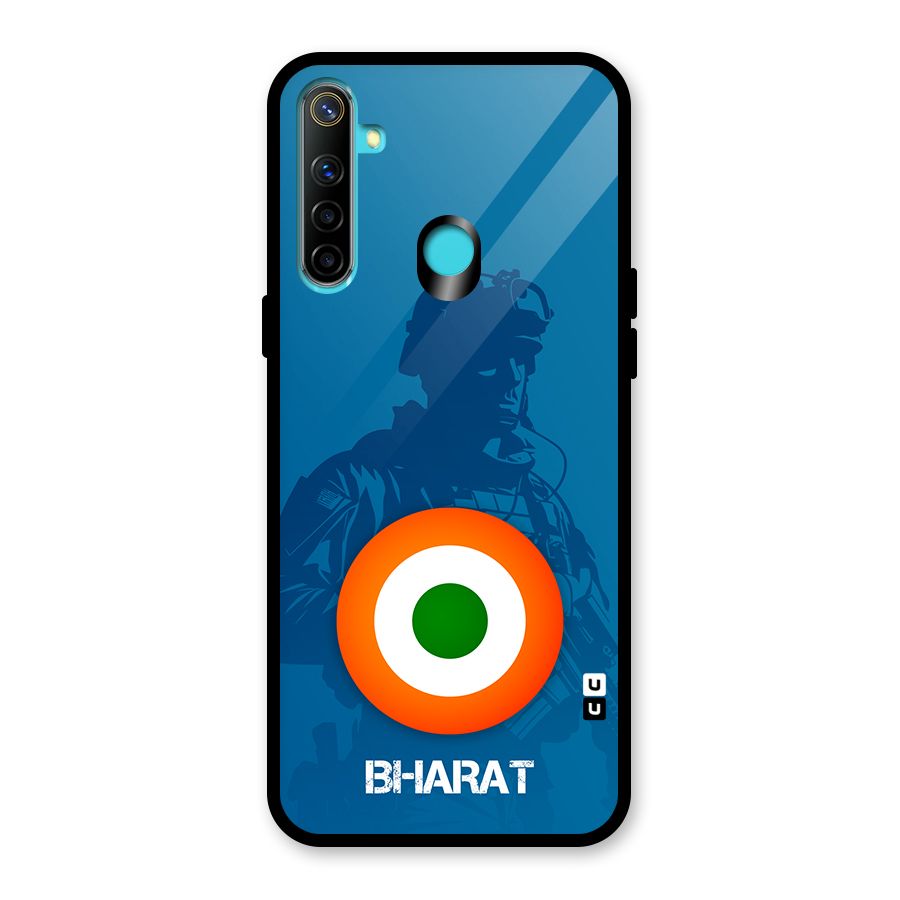 Bharat Commando Glass Back Case for Realme 5