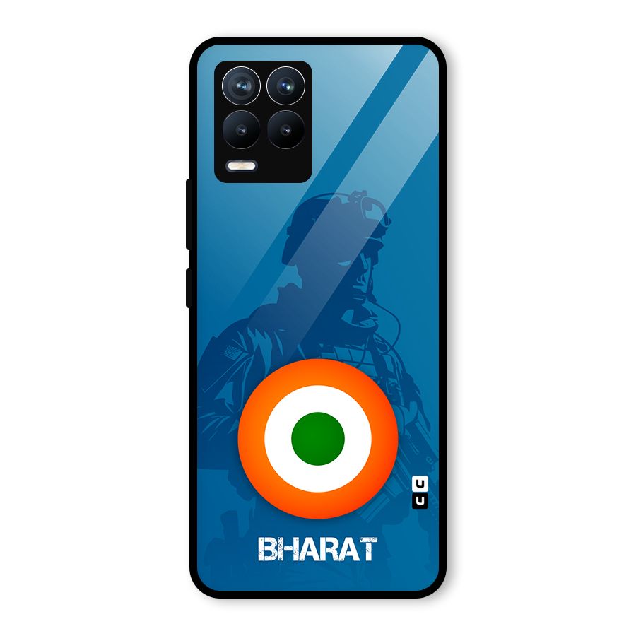 Bharat Commando Glass Back Case for Realme 8