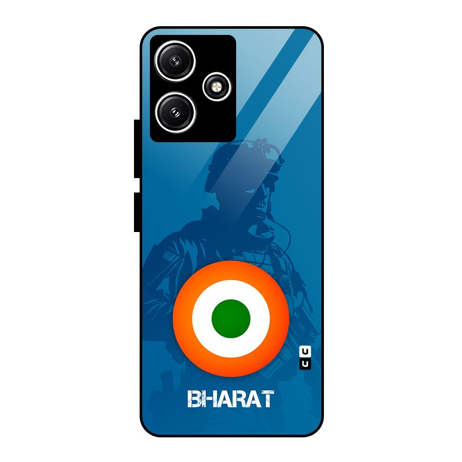 Bharat Commando Glass Back Case for Redmi 12 5G