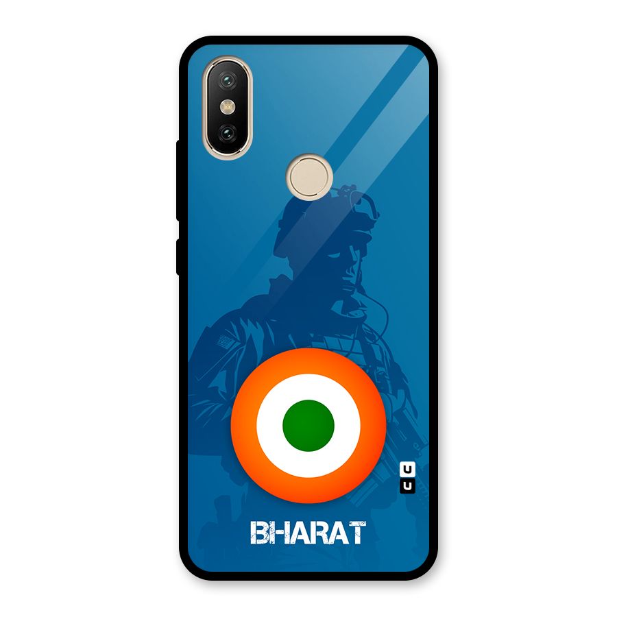 Bharat Commando Glass Back Case for Redmi A2