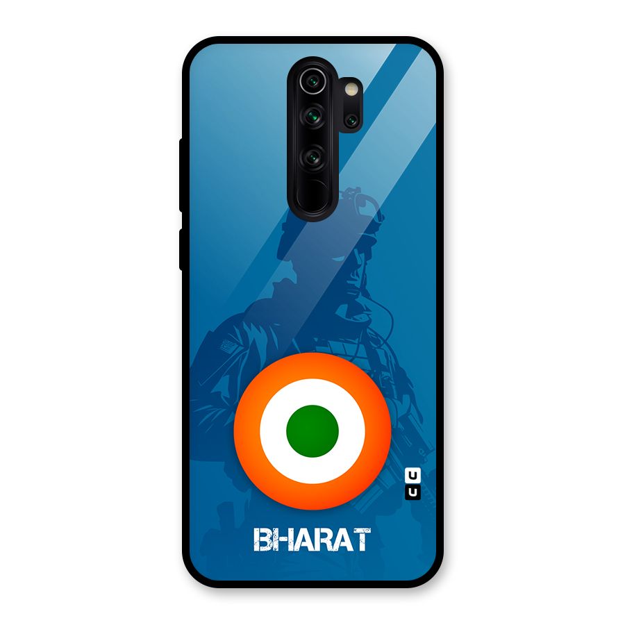 Bharat Commando Glass Back Case for Redmi Note 8 Pro