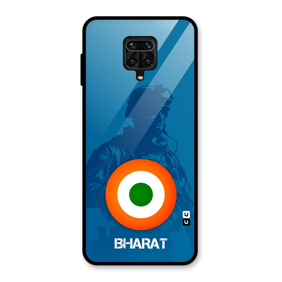 Bharat Commando Glass Back Case for Redmi Note 9 Pro