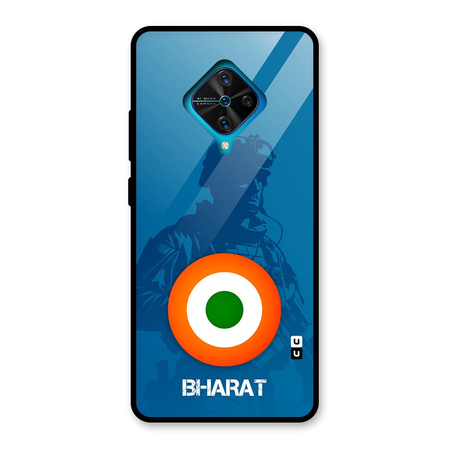 Bharat Commando Glass Back Case for Vivo S1 Pro