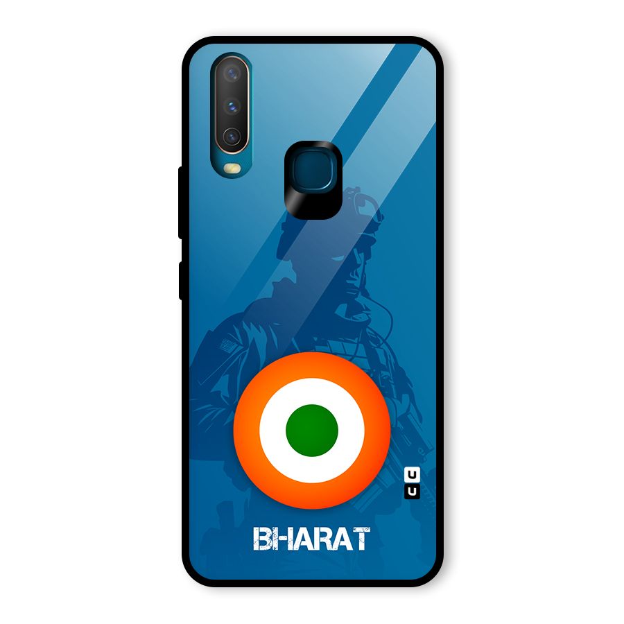 Bharat Commando Glass Back Case for Vivo U10