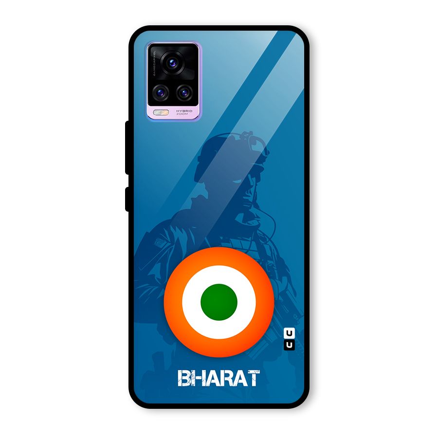 Bharat Commando Glass Back Case for Vivo V20 Pro