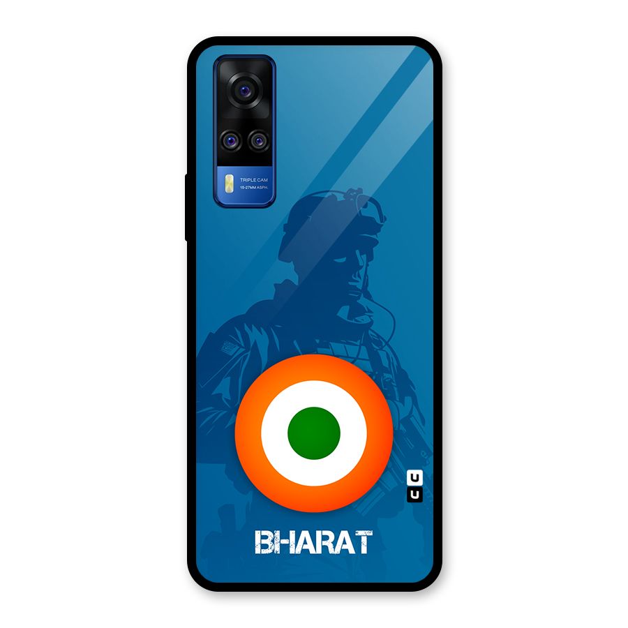 Bharat Commando Glass Back Case for Vivo Y31