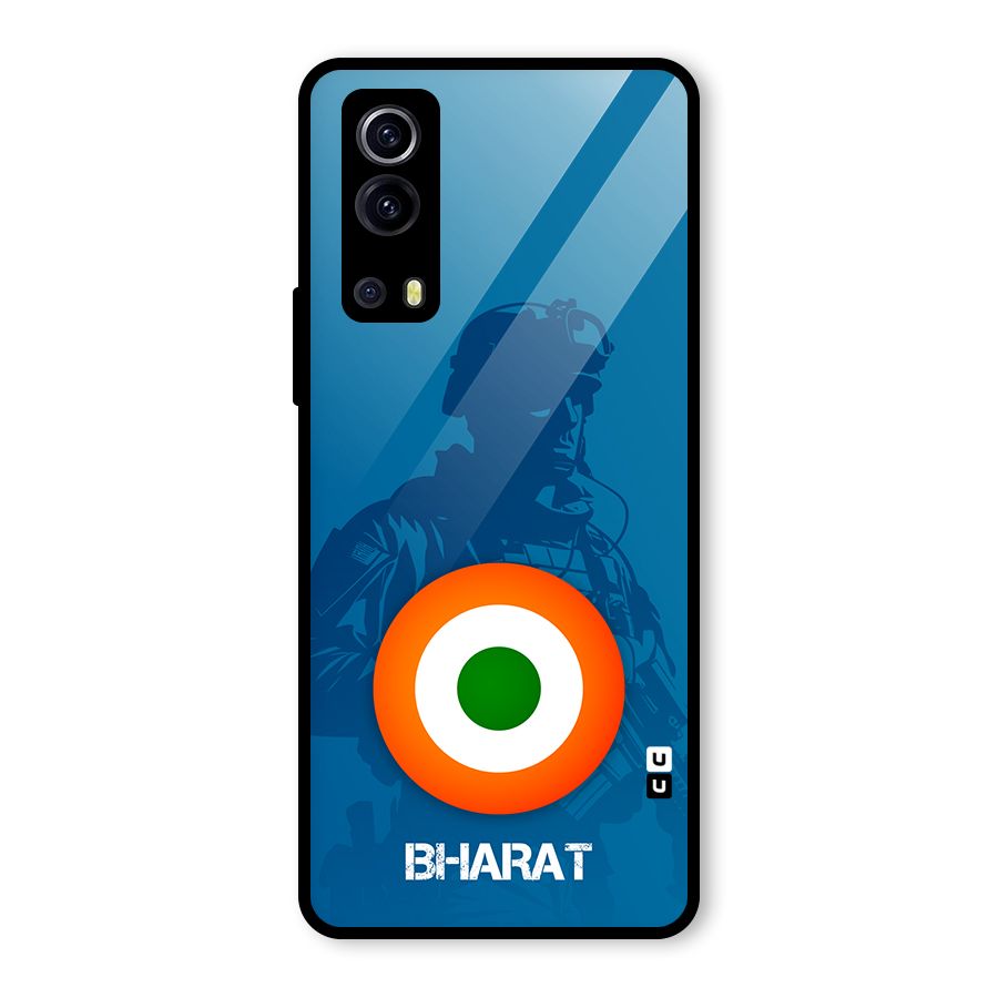 Bharat Commando Glass Back Case for Vivo iQOO Z3