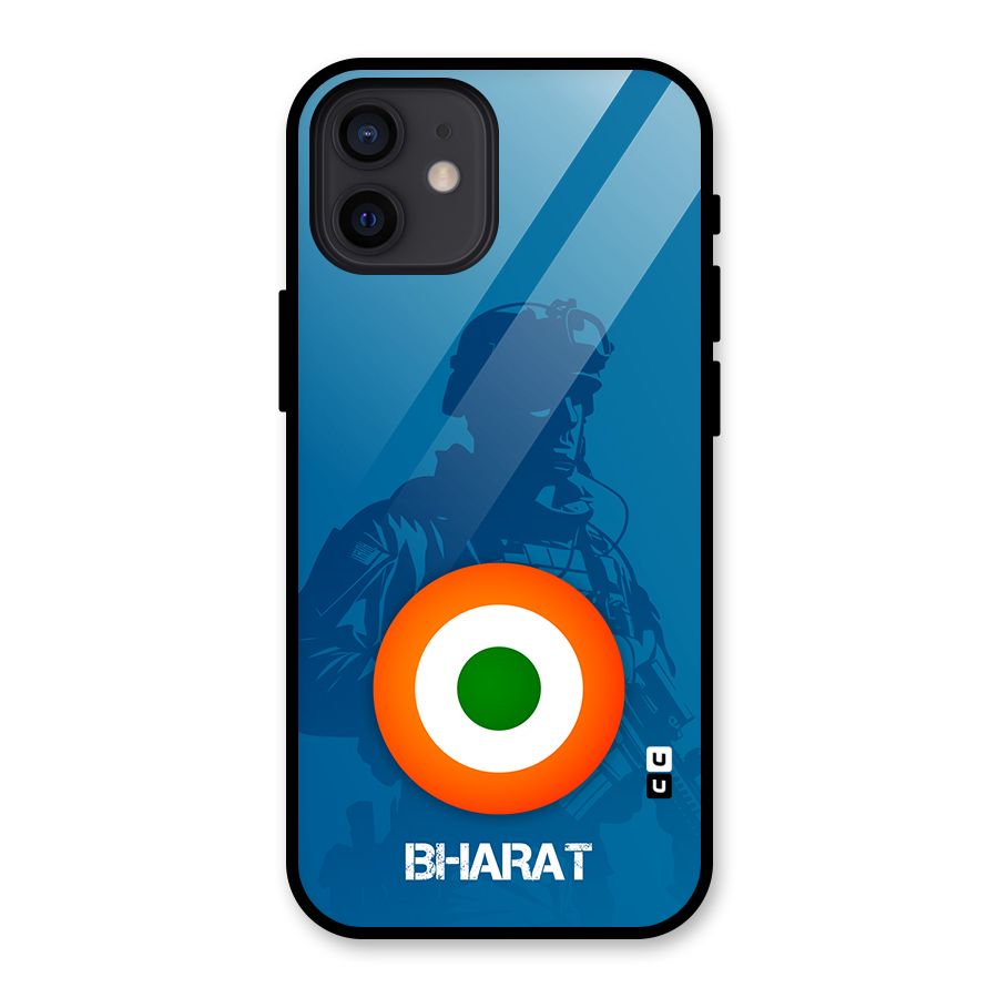 Bharat Commando Glass Back Case for iPhone 12