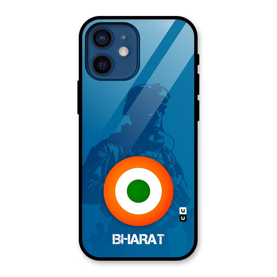 Bharat Commando Glass Back Case for iPhone 12 Mini