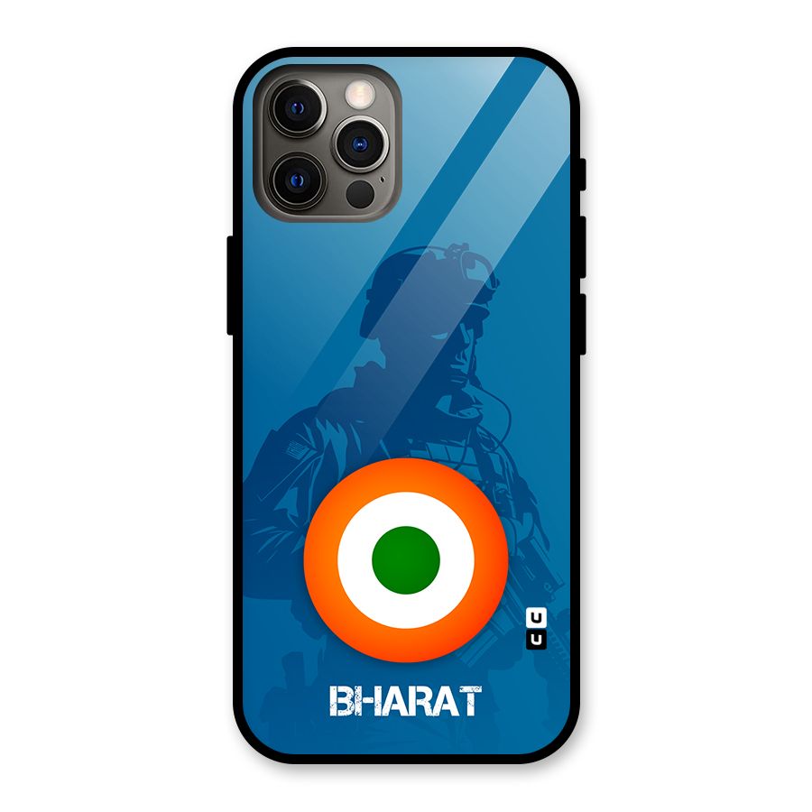 Bharat Commando Glass Back Case for iPhone 12 Pro