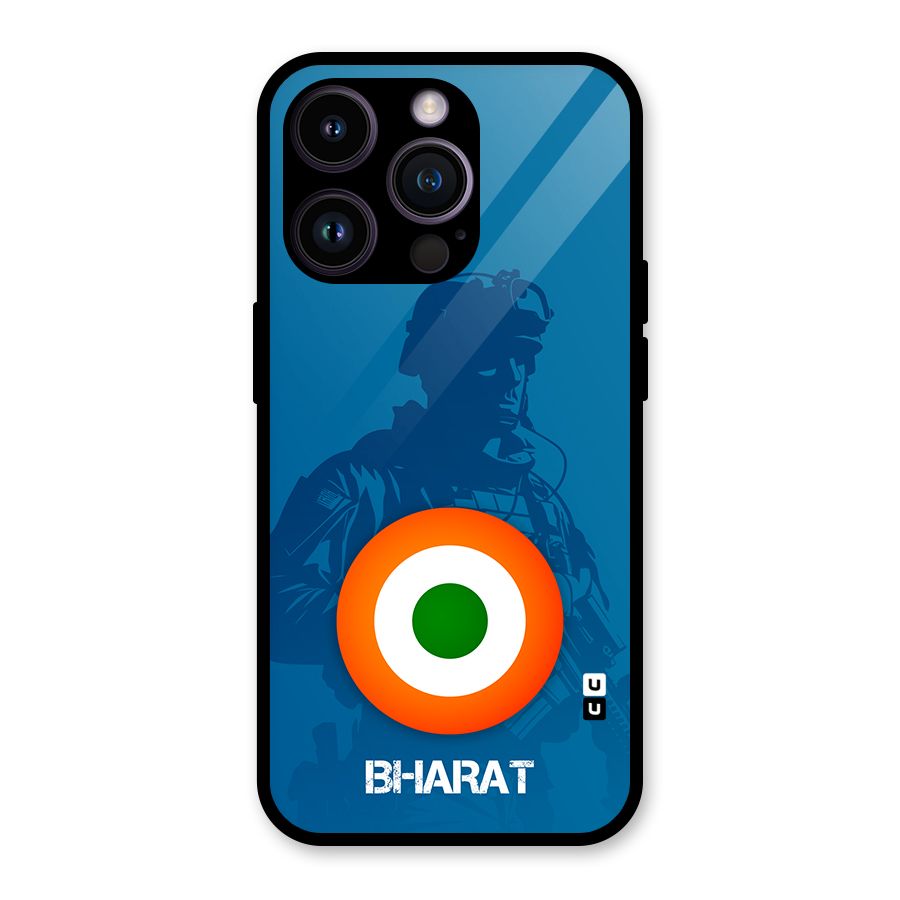 Bharat Commando Glass Back Case for iPhone 14 Pro
