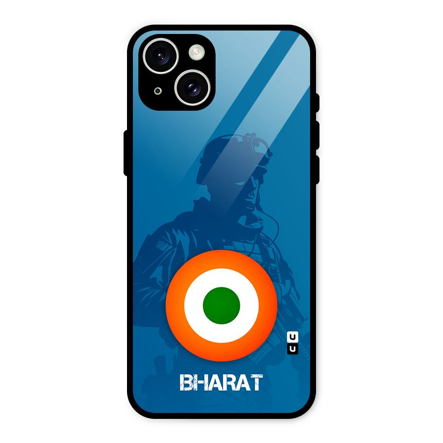 Bharat Commando Glass Back Case for iPhone 15 Plus