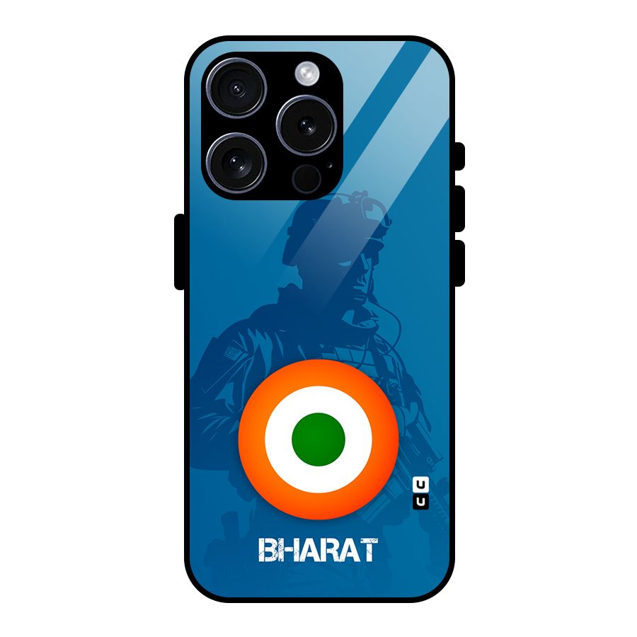 Bharat Commando Glass Back Case for iPhone 15 Pro