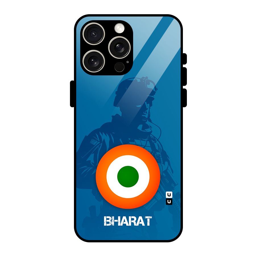 Bharat Commando Glass Back Case for iPhone 15 Pro Max