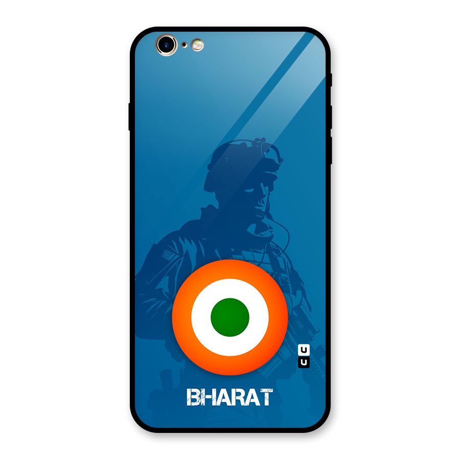 Bharat Commando Glass Back Case for iPhone 6 Plus 6S Plus