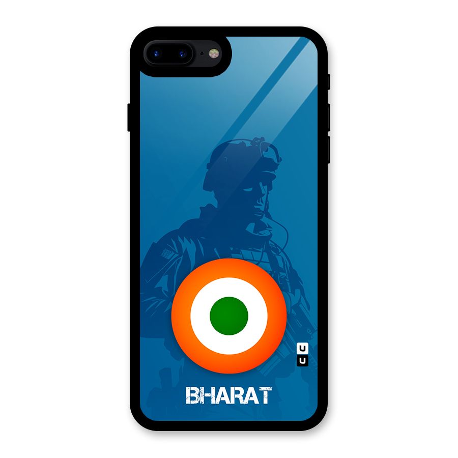 Bharat Commando Glass Back Case for iPhone 8 Plus