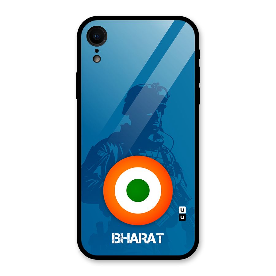 Bharat Commando Glass Back Case for iPhone XR