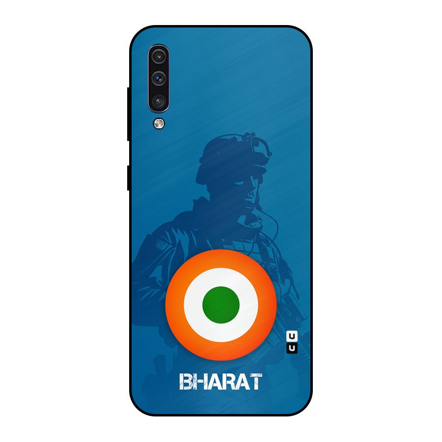Bharat Commando Metal Back Case for Galaxy A50