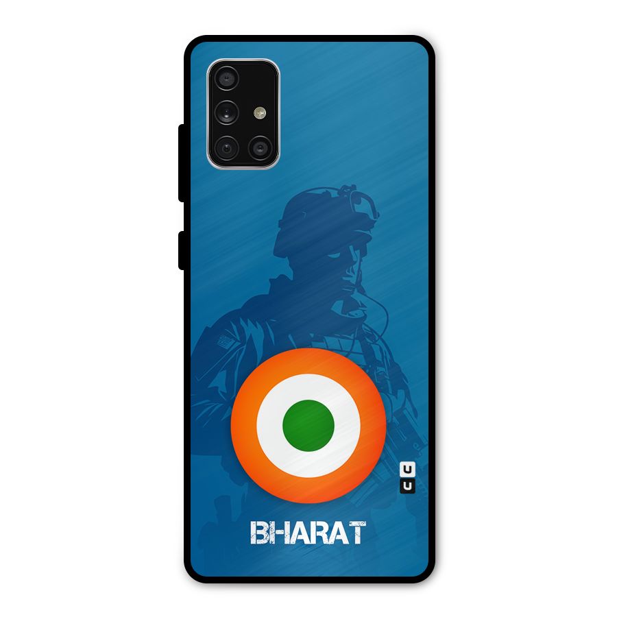 Bharat Commando Metal Back Case for Galaxy A71