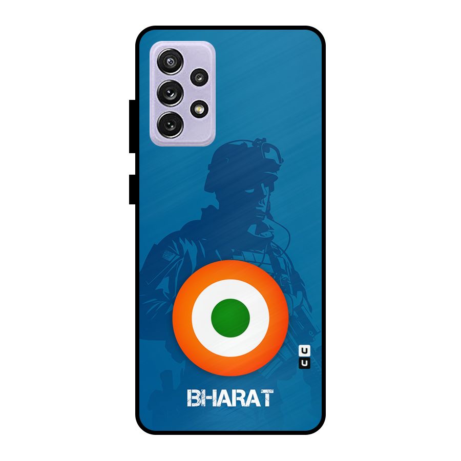 Bharat Commando Metal Back Case for Galaxy A72