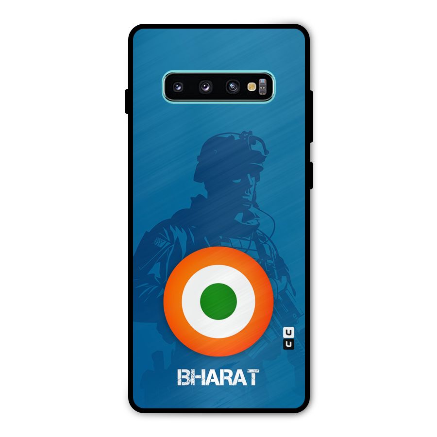Bharat Commando Metal Back Case for Galaxy S10 Plus