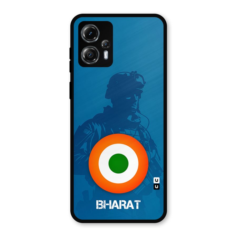 Bharat Commando Metal Back Case for Moto G13