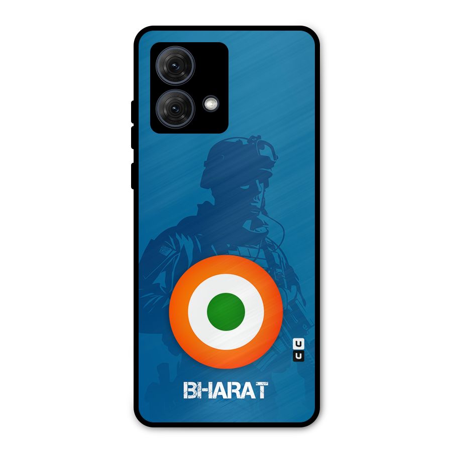 Bharat Commando Metal Back Case for Moto G84