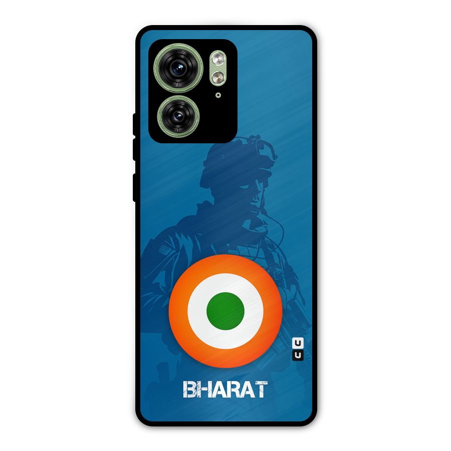 Bharat Commando Metal Back Case for Motorola Edge 40 5G