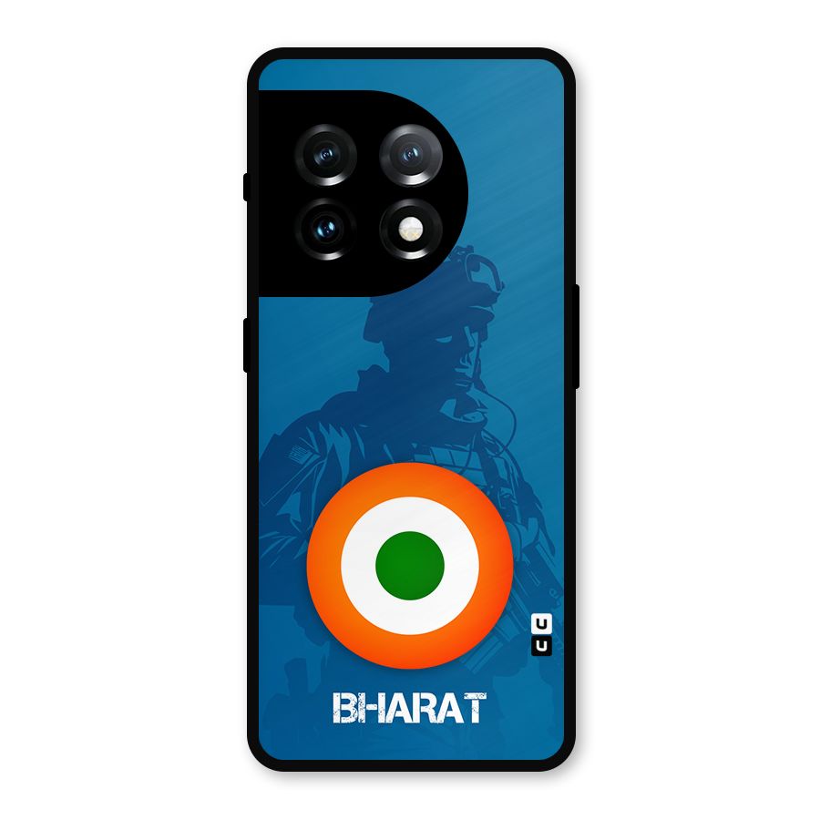 Bharat Commando Metal Back Case for OnePlus 11