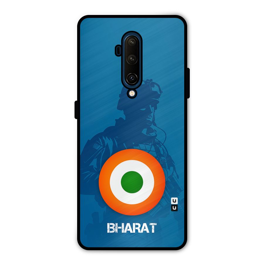 Bharat Commando Metal Back Case for OnePlus 7T Pro
