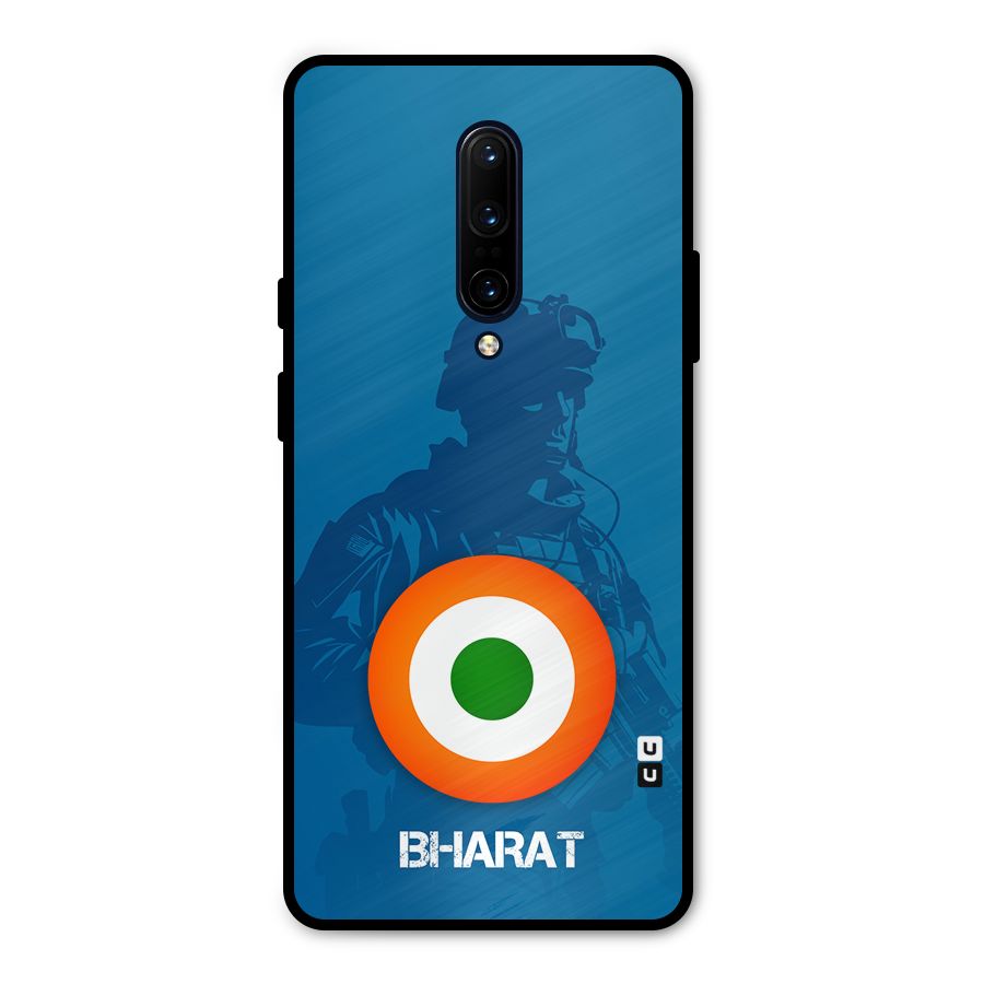 Bharat Commando Metal Back Case for OnePlus 7 Pro