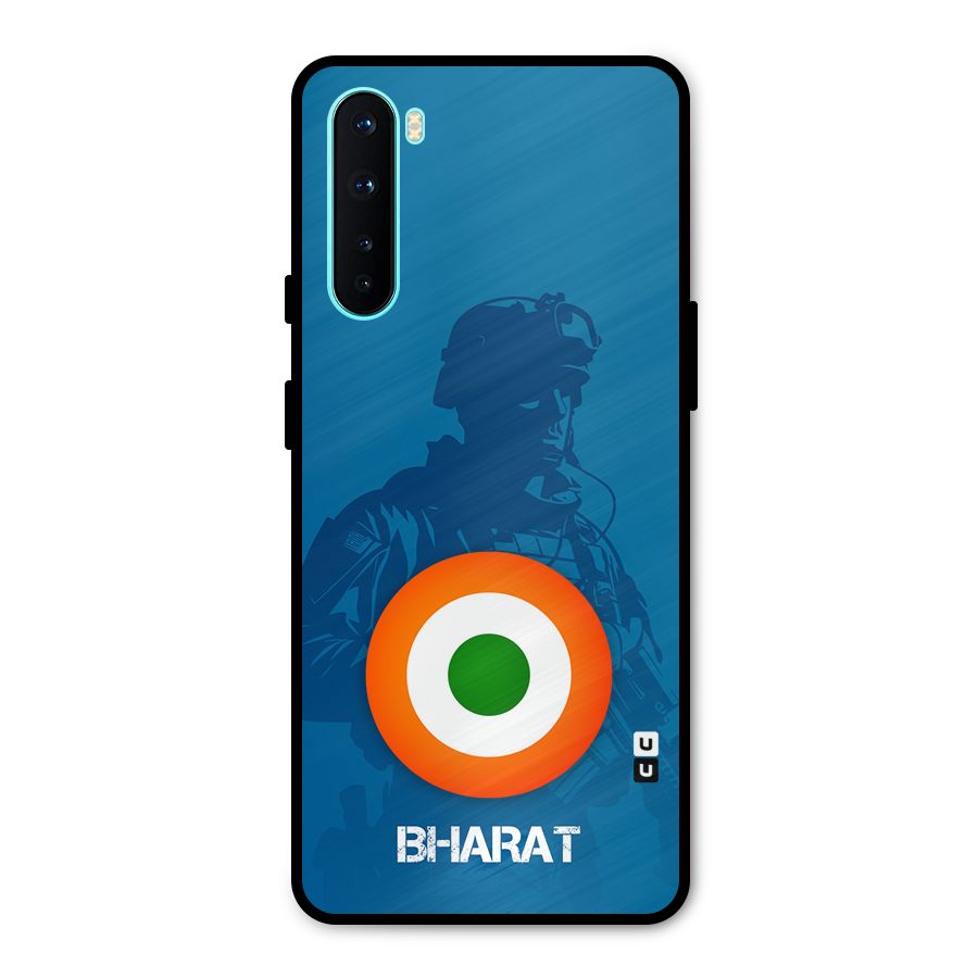Bharat Commando Metal Back Case for OnePlus Nord