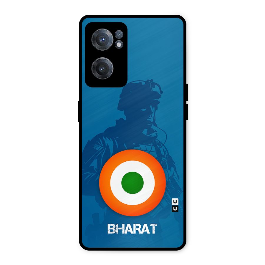 Bharat Commando Metal Back Case for OnePlus Nord CE 2 5G