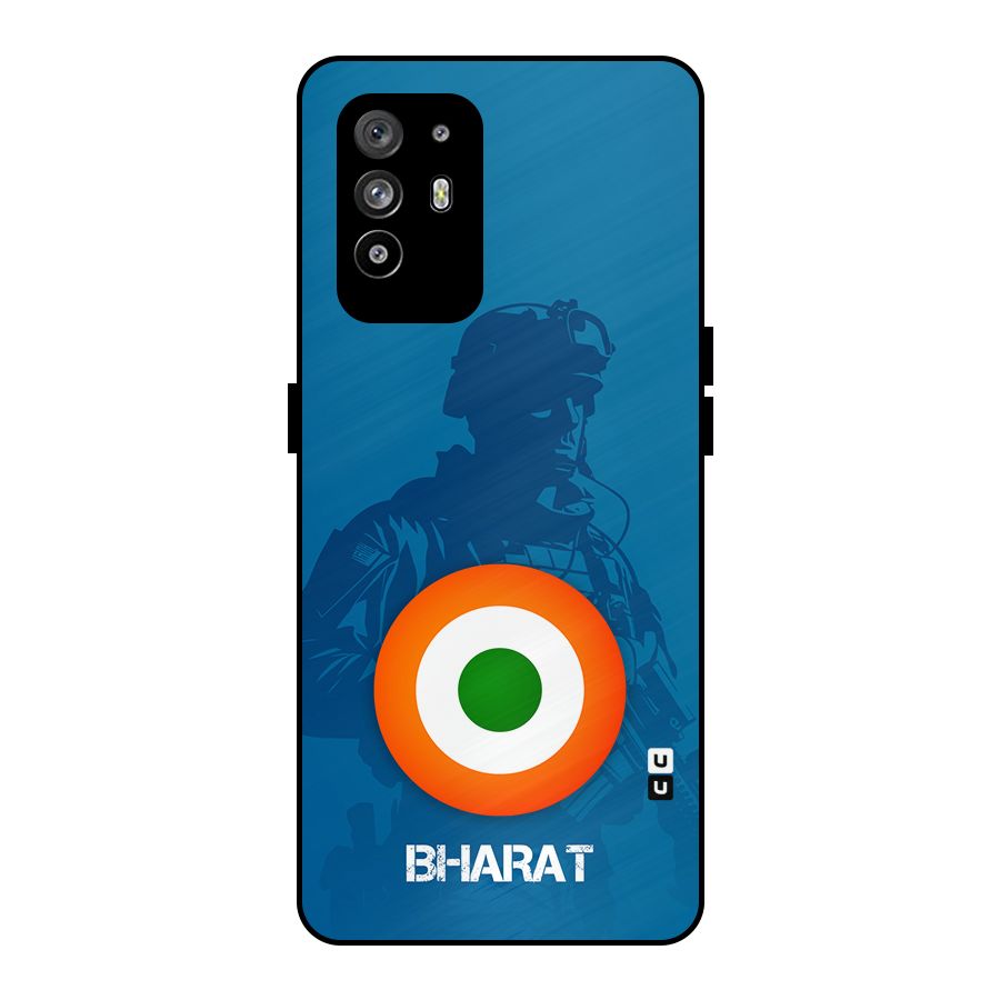 Bharat Commando Metal Back Case for Oppo F19 Pro Plus 5G