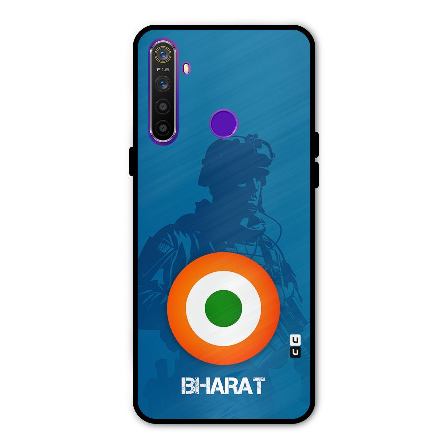 Bharat Commando Metal Back Case for Realme 5