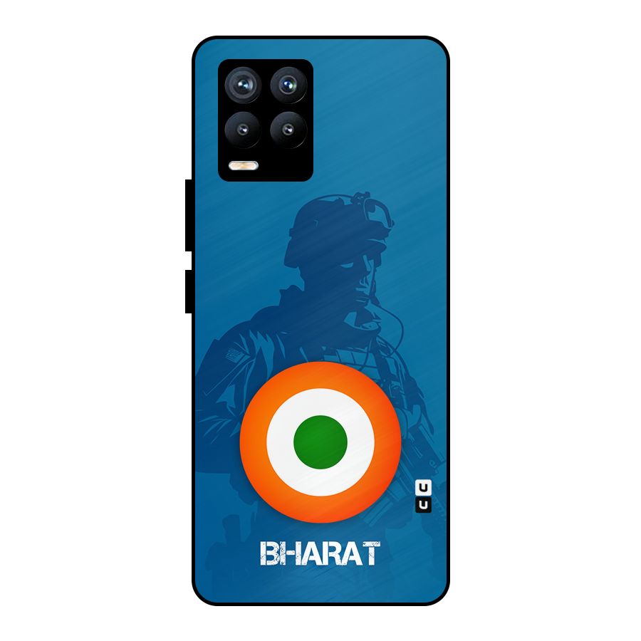 Bharat Commando Metal Back Case for Realme 8