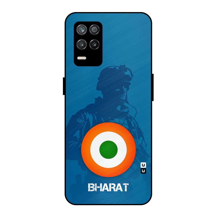 Bharat Commando Metal Back Case for Realme 8 5G