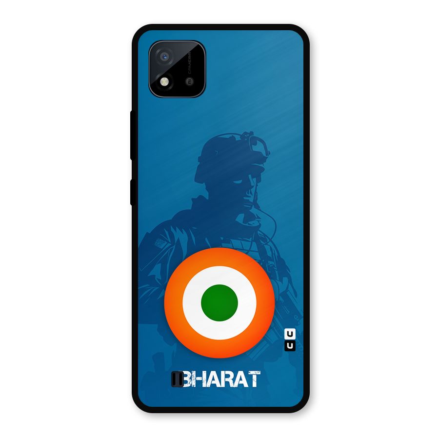 Bharat Commando Metal Back Case for Realme C11 2021
