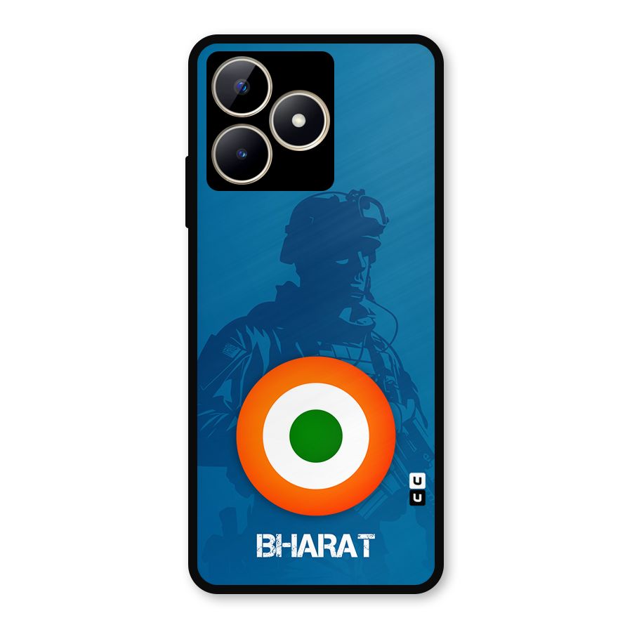Bharat Commando Metal Back Case for Realme C53