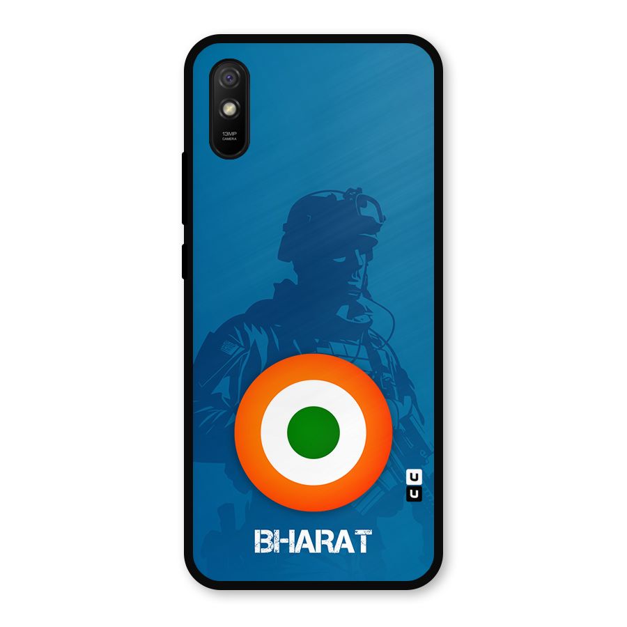 Bharat Commando Metal Back Case for Redmi 9i