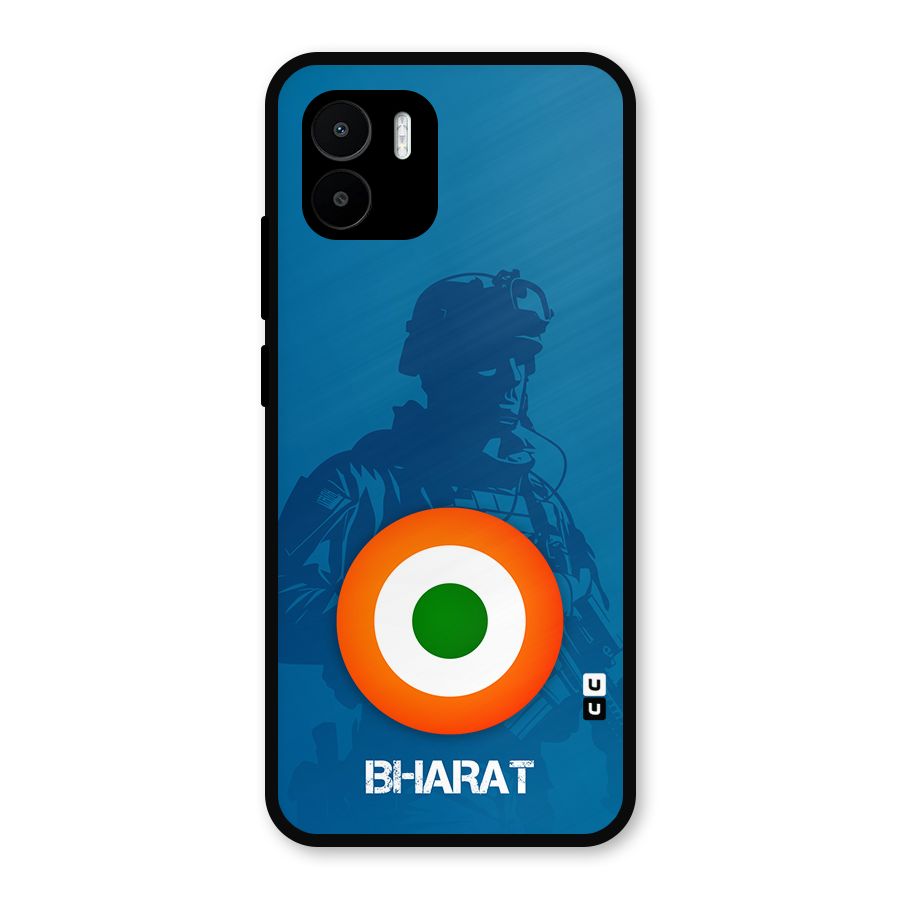 Bharat Commando Metal Back Case for Redmi A2