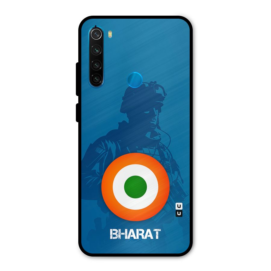 Bharat Commando Metal Back Case for Redmi Note 8