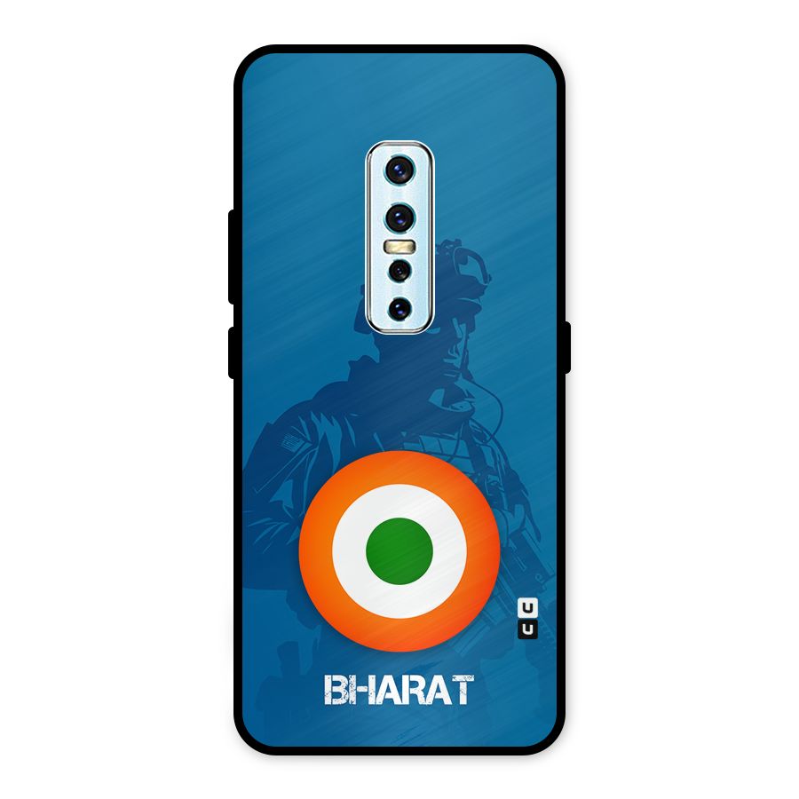 Bharat Commando Metal Back Case for Vivo V17 Pro