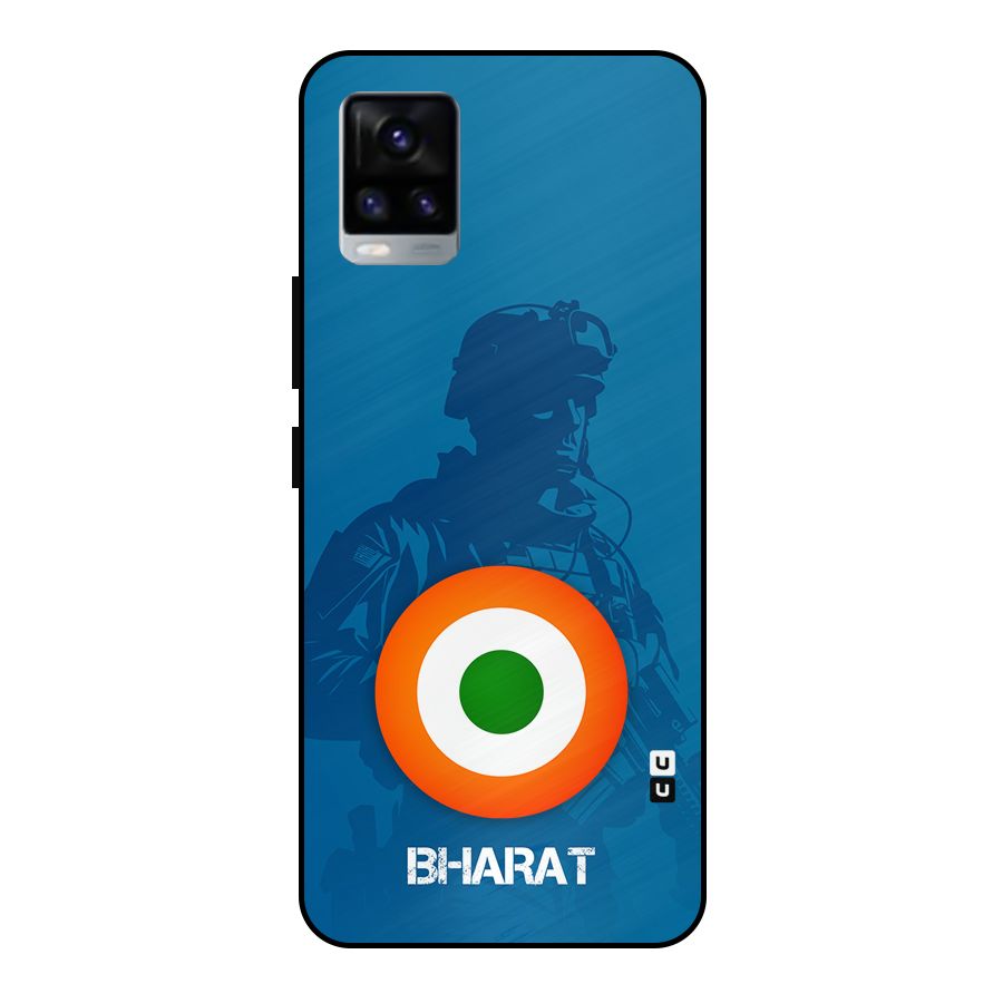Bharat Commando Metal Back Case for Vivo V20