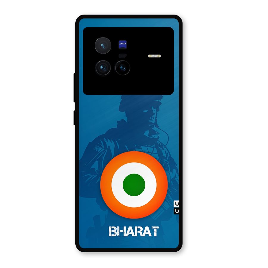 Bharat Commando Metal Back Case for Vivo X80