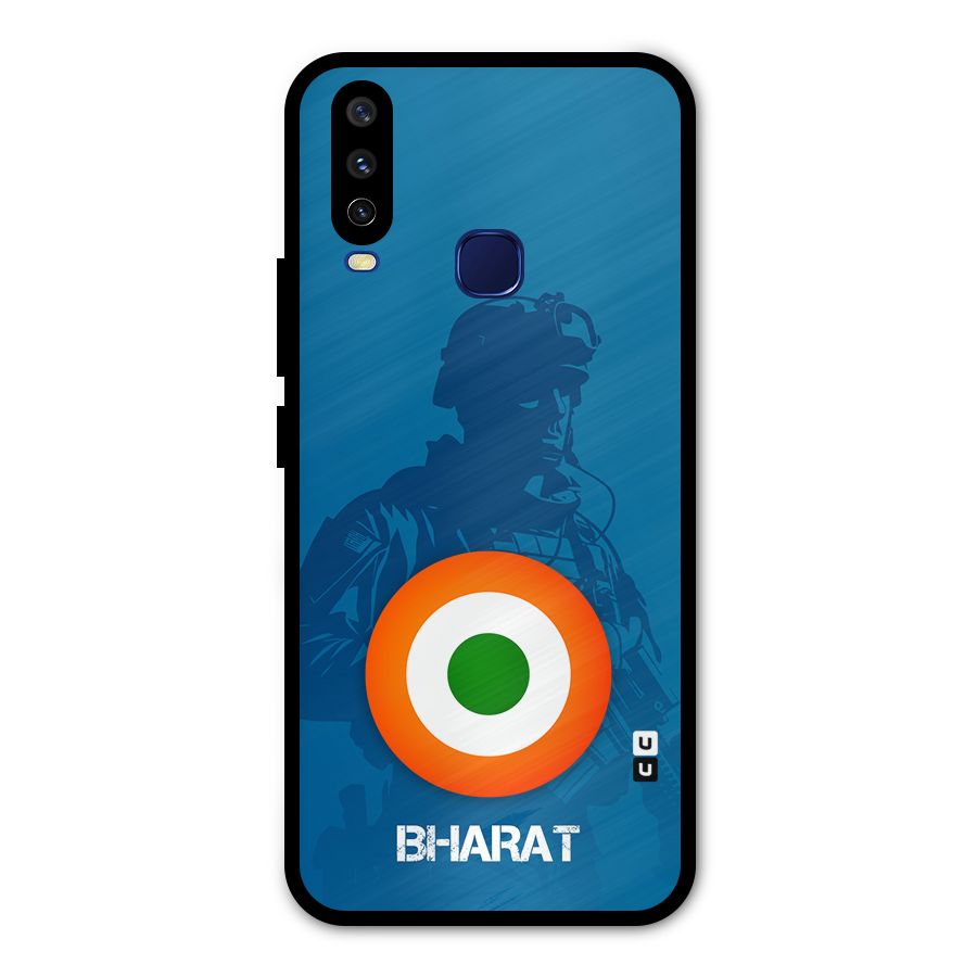Bharat Commando Metal Back Case for Vivo Y15