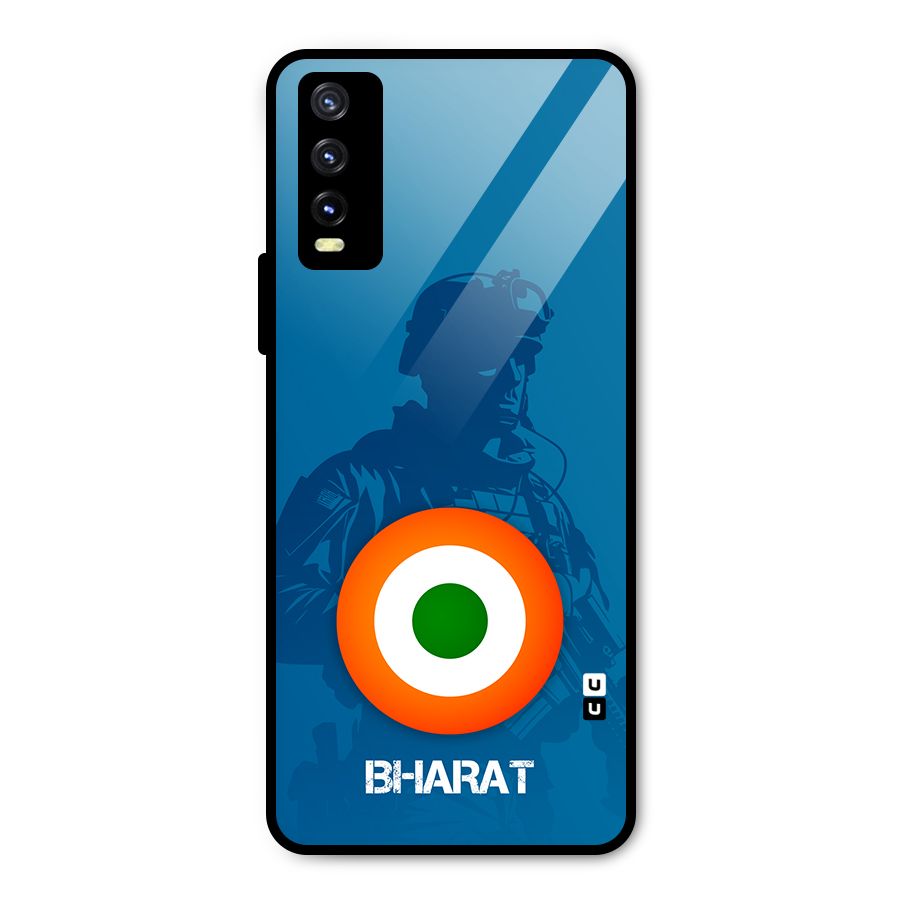 Bharat Commando Metal Back Case for Vivo Y20